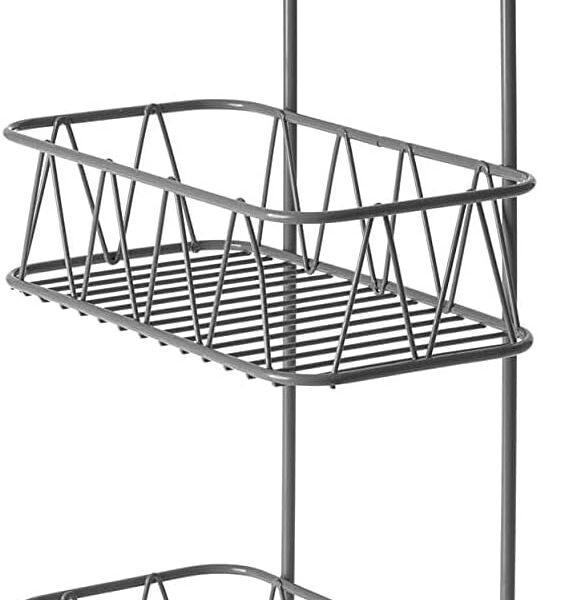 HOMION Over Shower door Screen Caddy Hanging Bathroom Organiser Shower Rack Storage Tidy