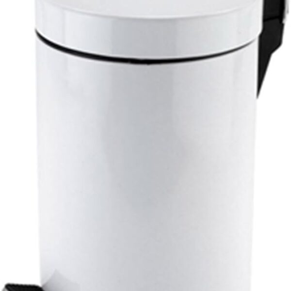 Zodiac Pedal Bin Round White 3 Litre